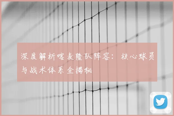 深度解析喀麦隆队阵容：核心球员与战术体系全揭秘